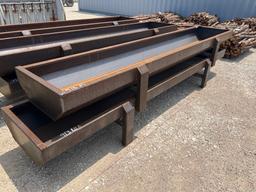 Unused 28"X12' Metal Feed Trough - ONE PER LOT