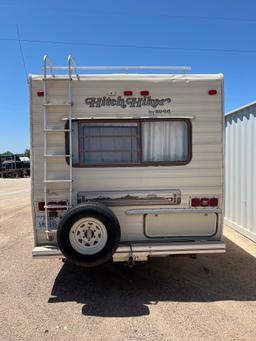 1990 Hitch Hiker 5th Wheel Travel Trailer with Slide-Out, Awning, Couch and Recliner VIN 43283