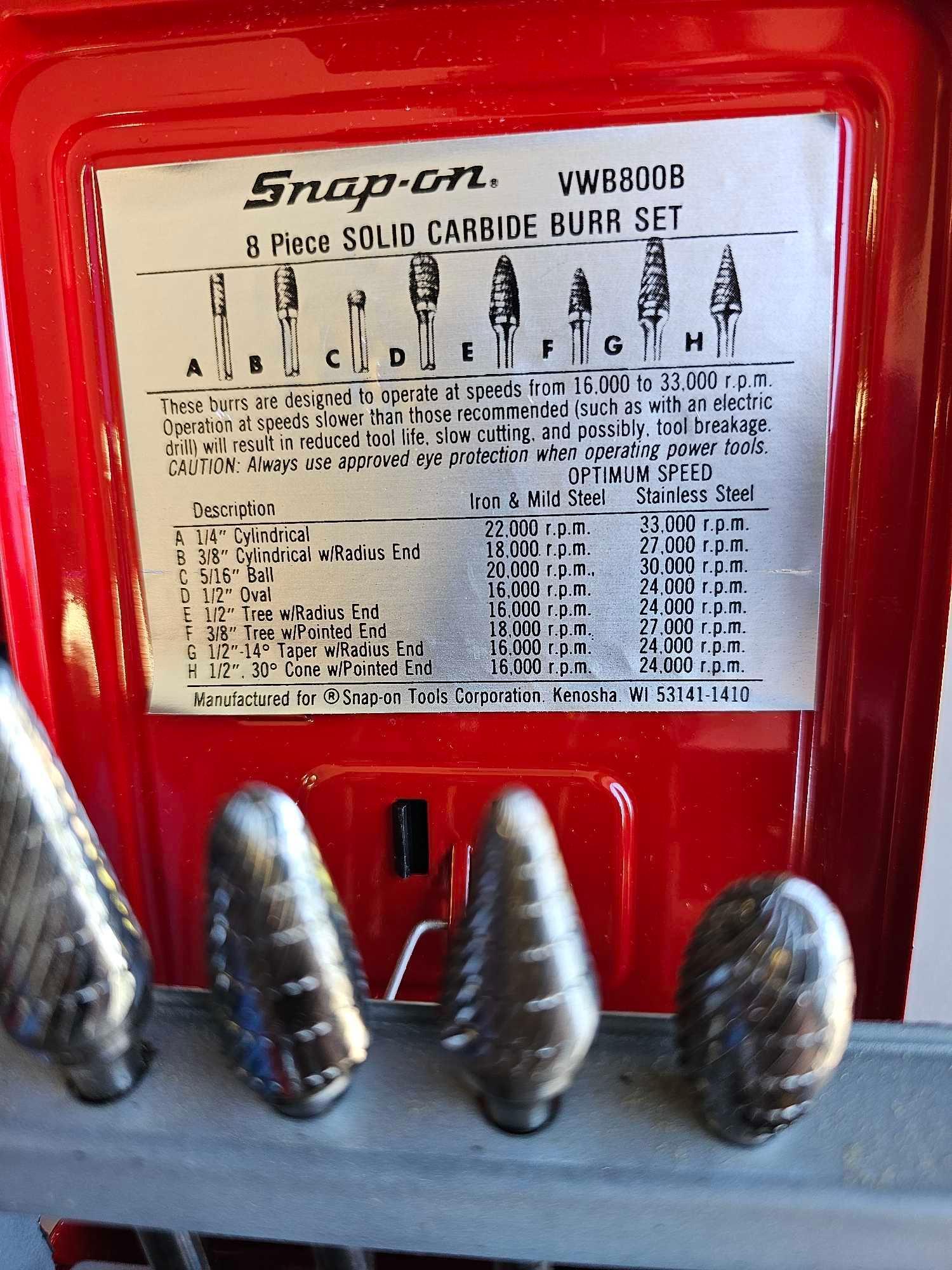 2 SNAP ON BURR SETS