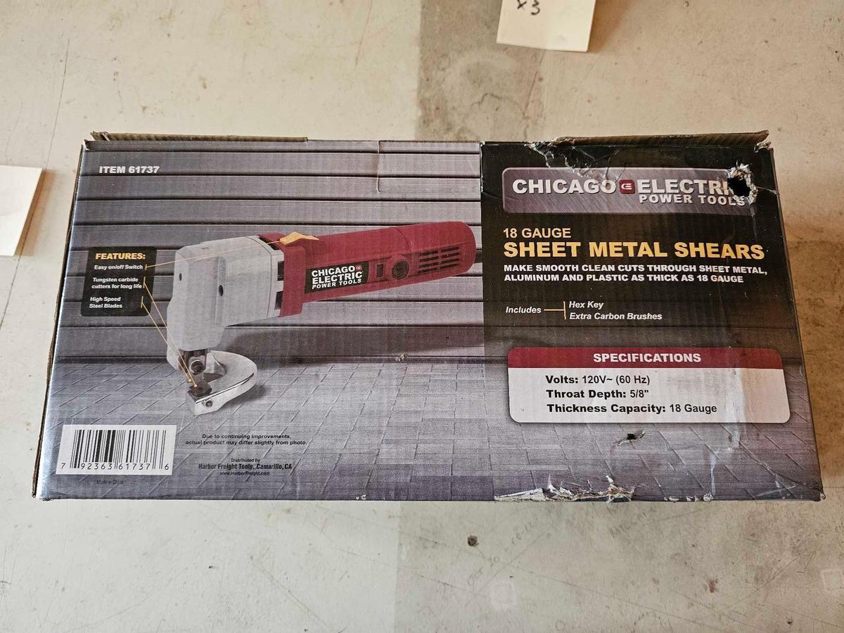 CHICAGO ELECTRIC SHEET METAL SHEARS