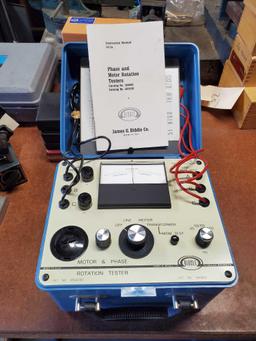 BIDDLE PHASE CONVERTER AND MOTOR ROTATION TESTER