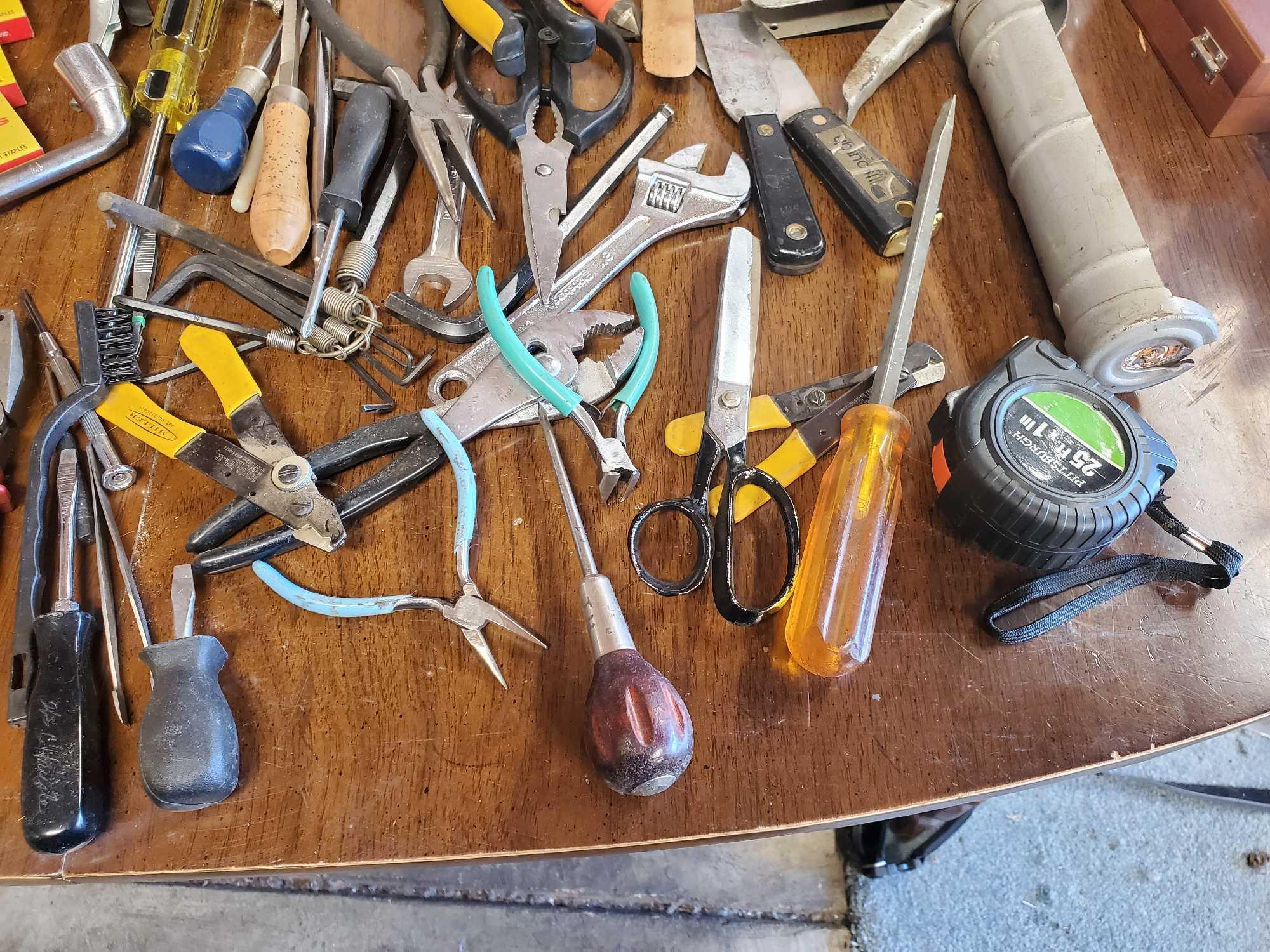 BOX FULL OF HAND TOOLS