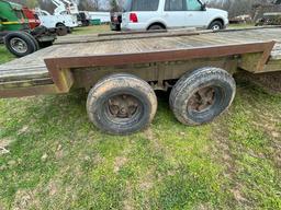 GOOSENECK TRAILER- USED FARM TRAILER NO TITLE 20 FT