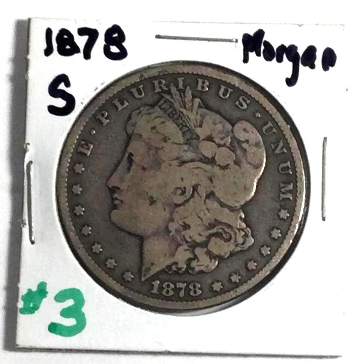 1878-S Morgan Silver Dollar