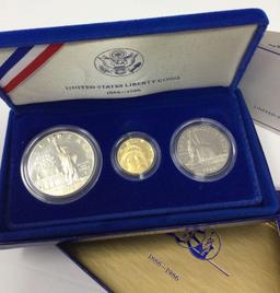 1986 Liberty Coins - 3 piece
