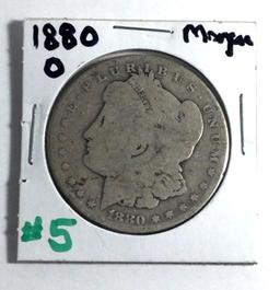 Two 1880-O Morgan Silver Dollars