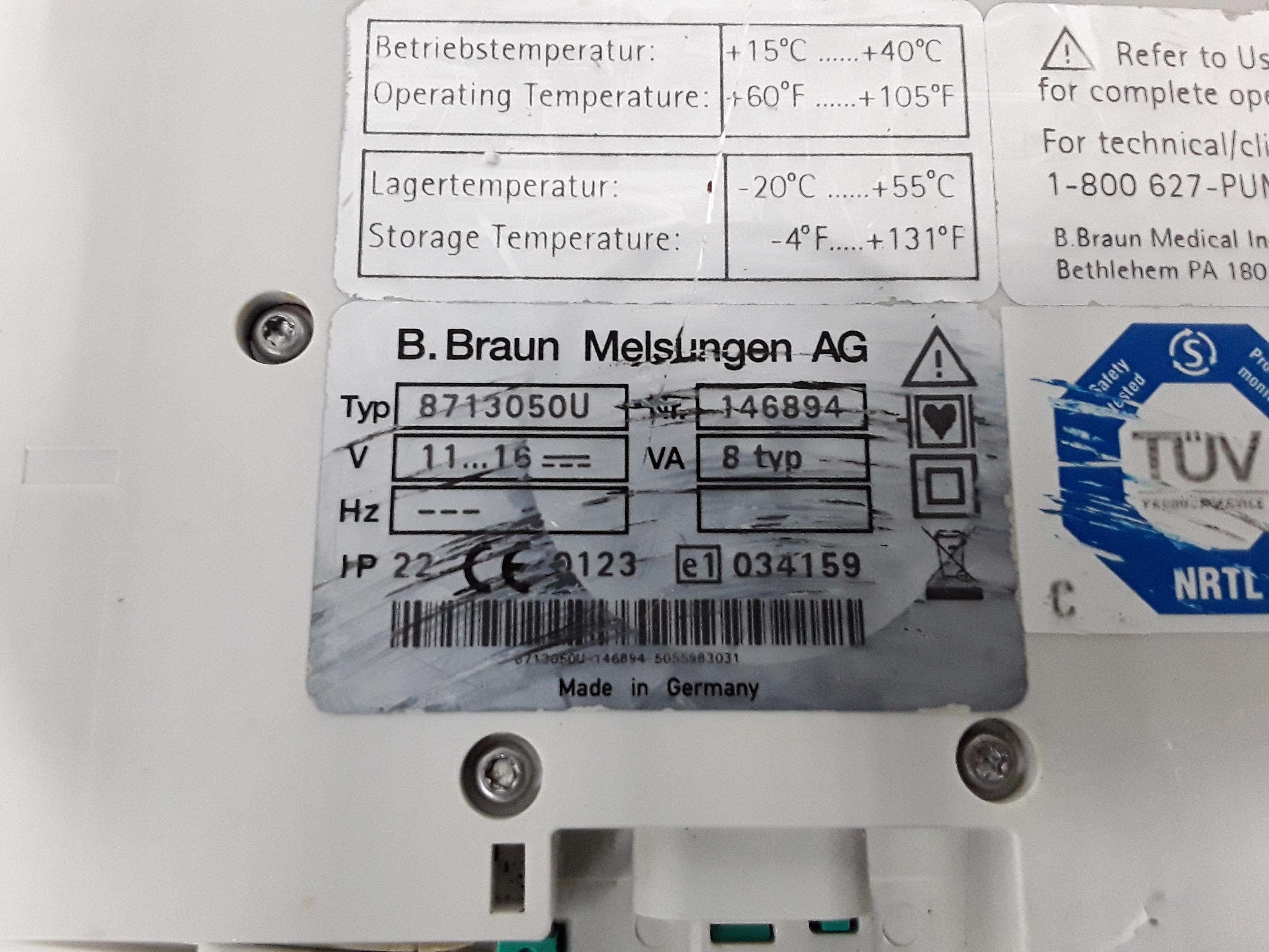 B. Braun Infusomat Space Infusion Pump - 378548