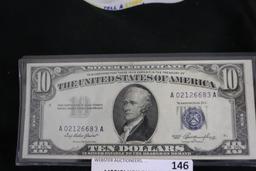 1953 10 Dollar Silver Certificate