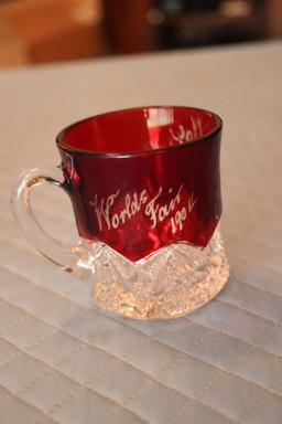 Small Glass, Including STL 1903 World Fair, Goblet and 1904 Cup and other misc.