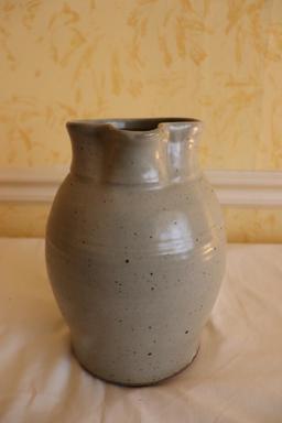 Old 9-inch-tall Pottery Pitcher