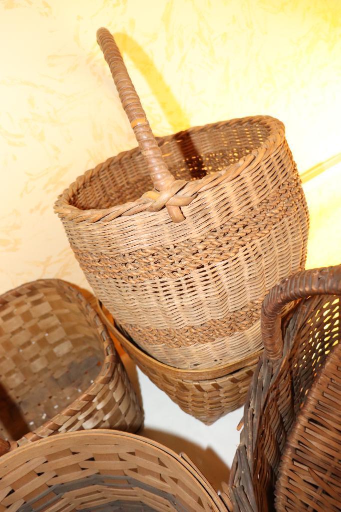 Quantity of Old Wooven Baskets