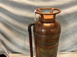 W.D. Allen MFG CO First Aid copper fire extinguisher