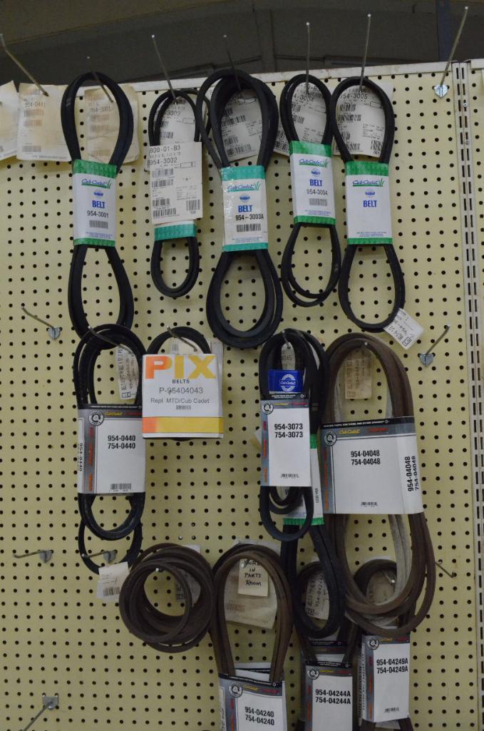 Quantity of lawn mower belts, as pictured