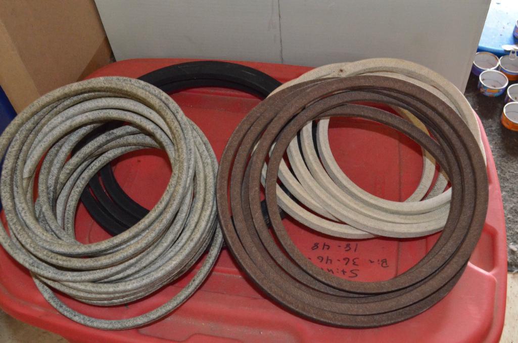 Large Quantity of Lawn Mower Belts