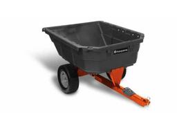 Husqvarna 12.5 Cu. Ft. Steel Dump Cart 1000lb Capacity, stock photo