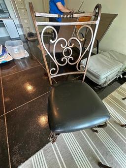 GLASS TOP TABLE WITH 4 CHAIRS