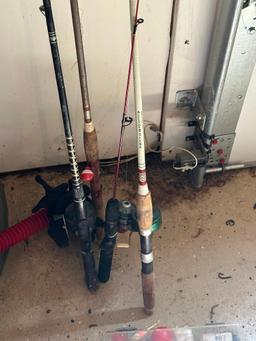 FISHING POLES AND FISHING ACCESSORIES