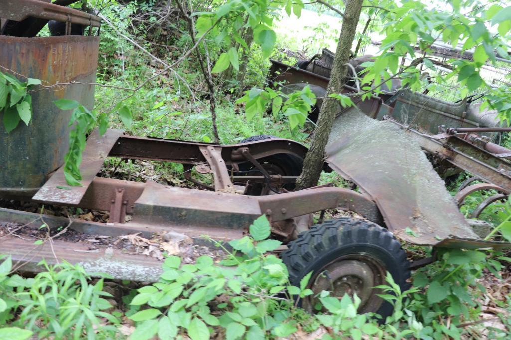 Quantity of 1940's Parts & Older Pull Type Mower