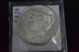 1924 Silver Peace Dollar