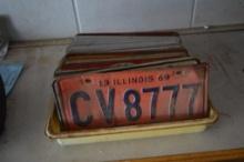 Large Quantity of License Plates