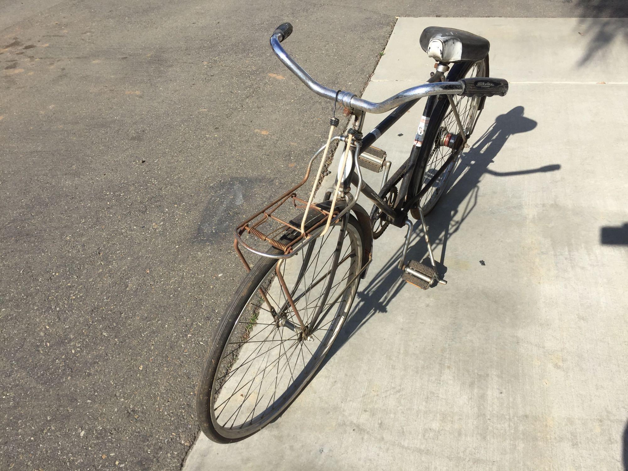 Vintage Schwinn Racer Bicycle Kick back 2 speed 43in Wheelbase - 26in Tire