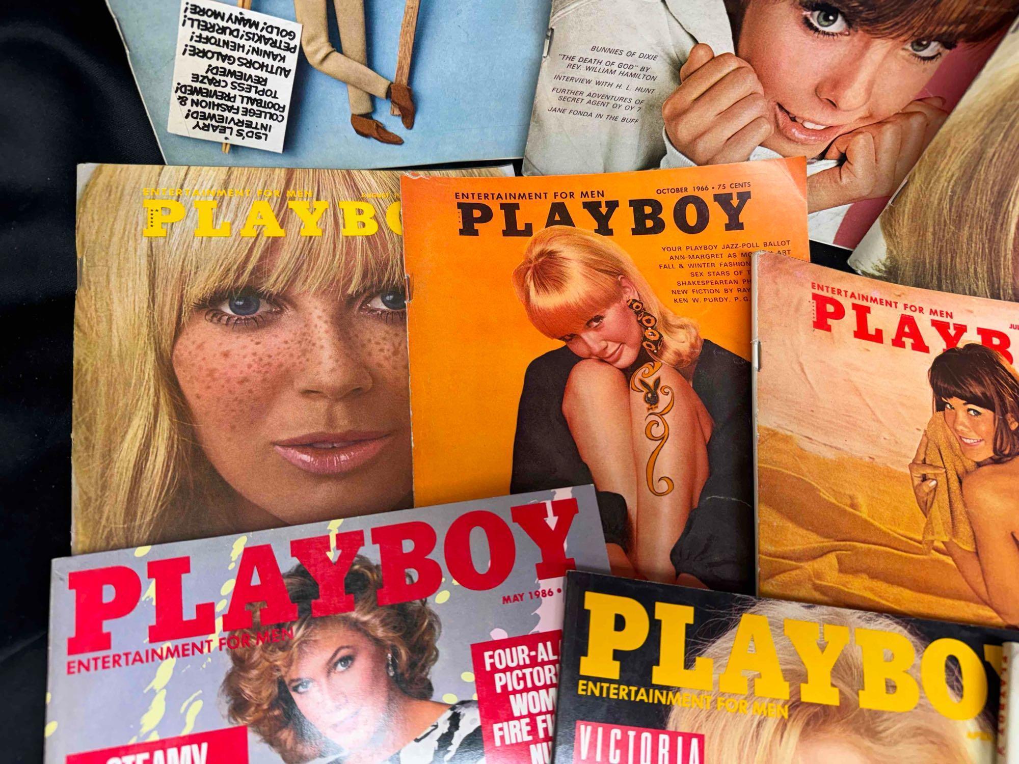 17 Vintage Playboy Magazines 1960s-1980s Centerfolds