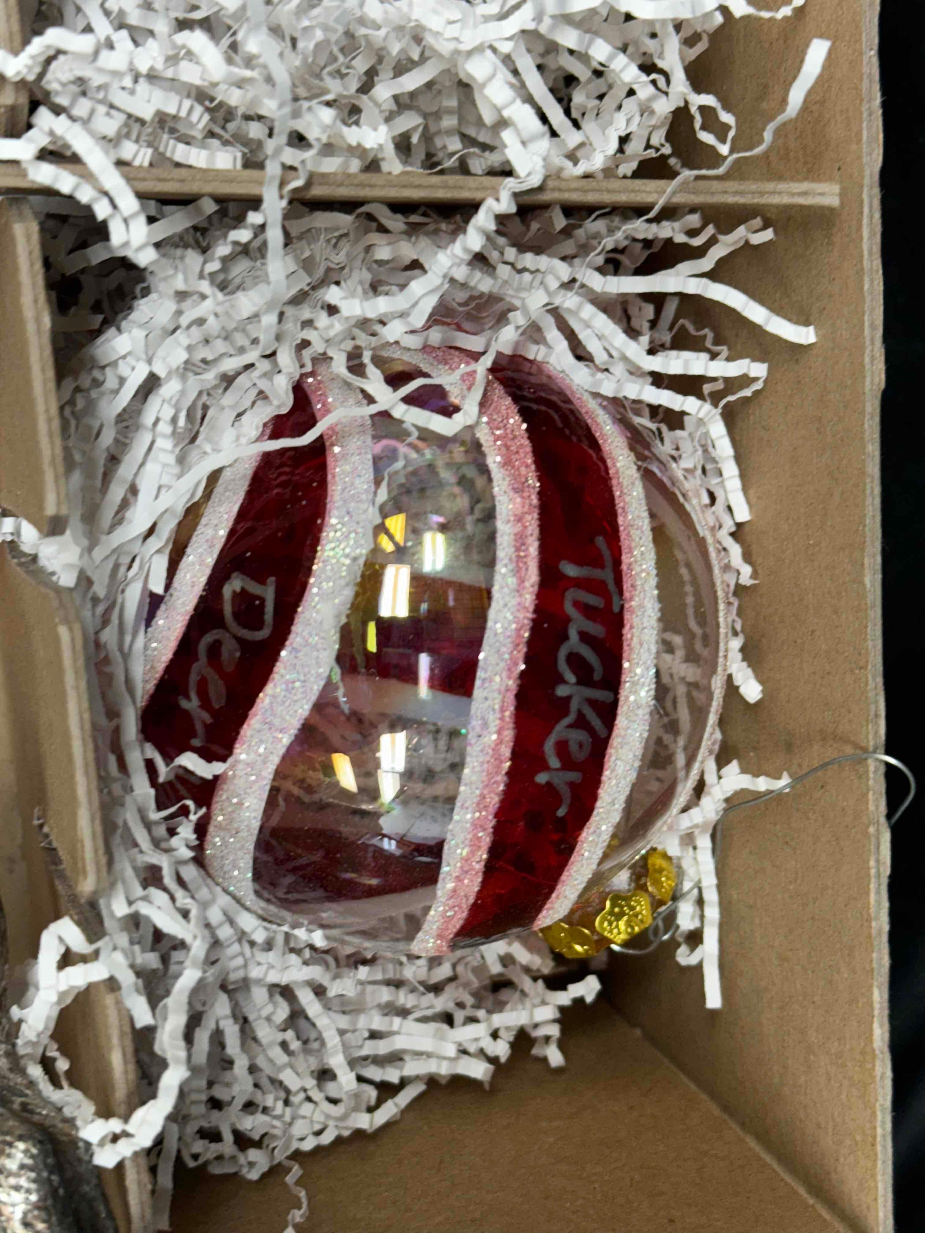 3 Boxes of Fancy Christmas Ornaments