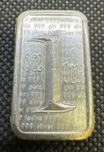 Assay 1 Troy Ounce .999 Fine Silver Bullion Bar