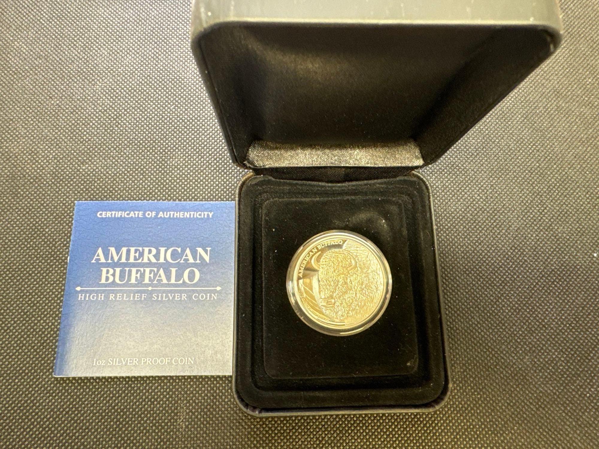 2014 1oz Silver Proof American Buffalo Bullion Coin