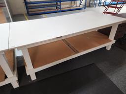 large wooden work table