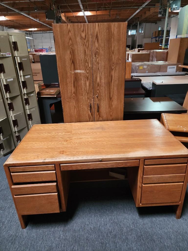 Wooden Furniture bookcases desks etc Estinated Various