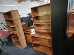 Wooden Furniture bookcases desks etc Estinated Various