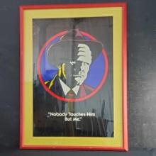 Large framed Dick Tracy movie poster