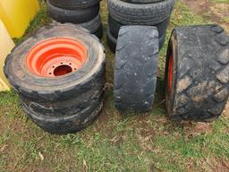 bobcat skid steer tires and wheels