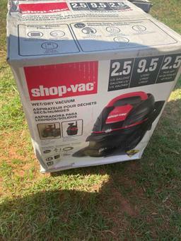 2 1/2 gallon 9 1/2 liter 2 1/2 hp wet dry shop vac