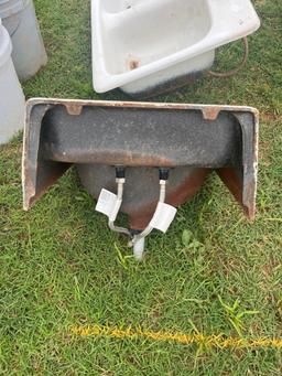 cast iron kitchen and bathroom sink