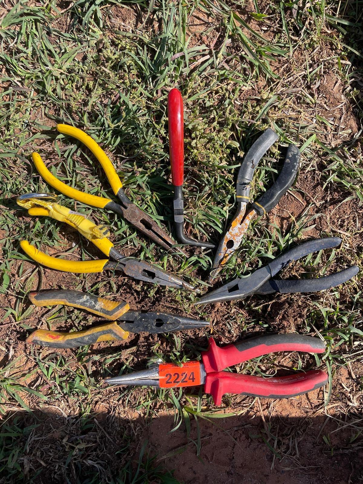 assortment of needle nose pliers