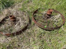 Vintage wagon wheels