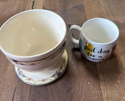 Soup bowl antique and mug