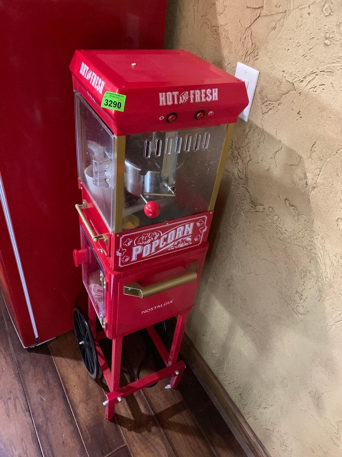 popcorn machine by nostalgia