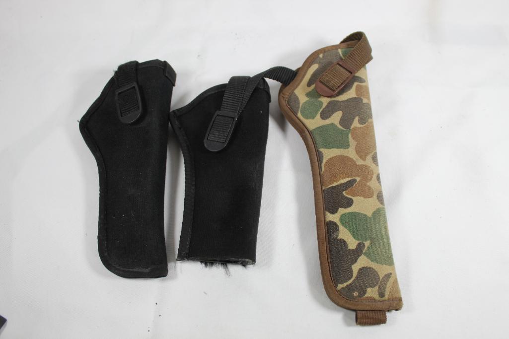 Three right handed nylon belt holsters.