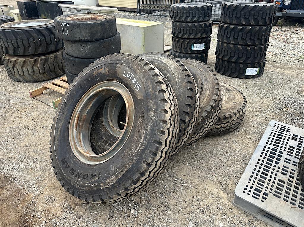 (4) IRONMAN 11R22.5 TIRES