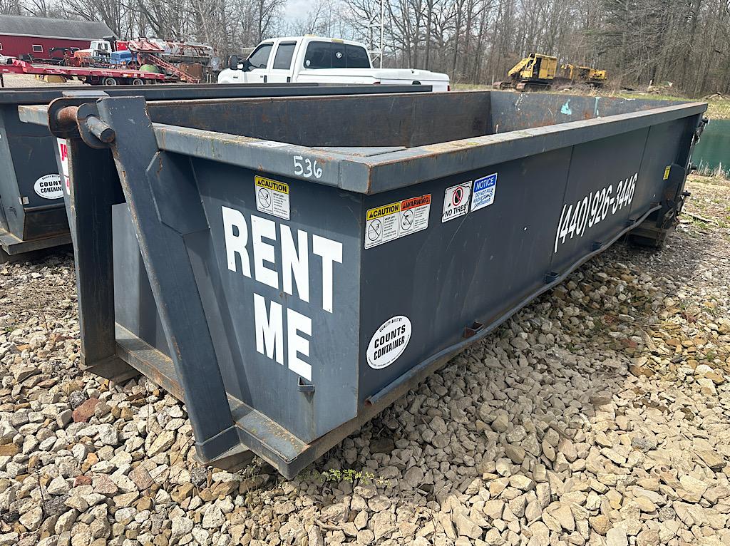 COUNTS CONTAINER 15 YARD ROLLOFF DUMPSTER