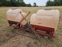 Set of 200 gal each SII poly saddle tanks