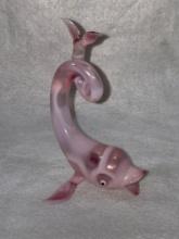 Handle Blown Delicate Pink Fish Decor