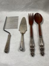 Sterling Silver Handle Serving Utensils