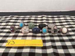 Group of 10 Ladies Rings