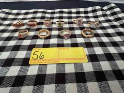 Group of 10 Ladies Rings