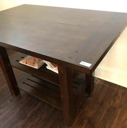 Bar Height Wooden Dining Table