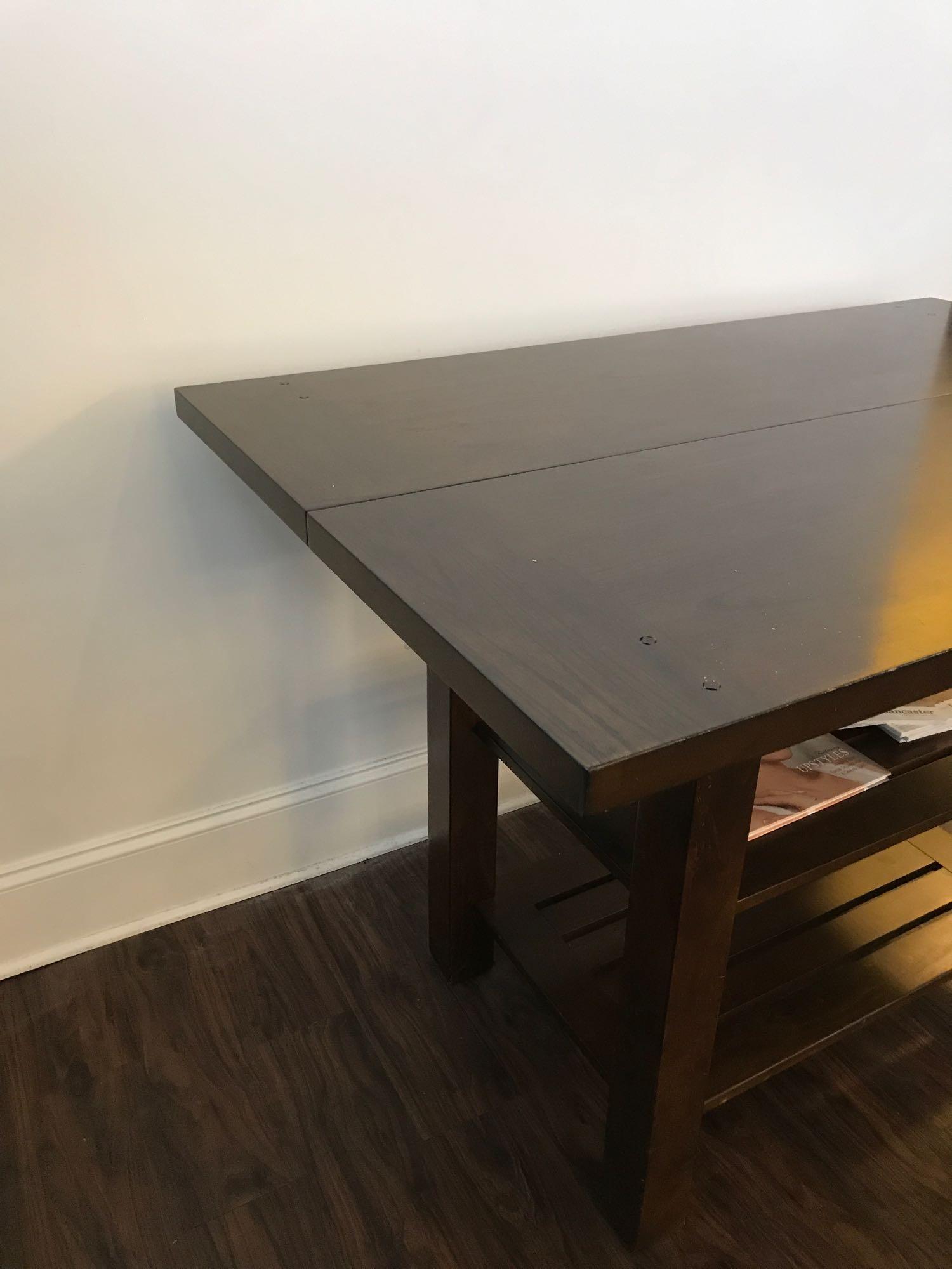 Bar Height Wooden Dining Table